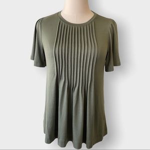 BANANA REPUBLIC Pleated T-shirt Top Size XS